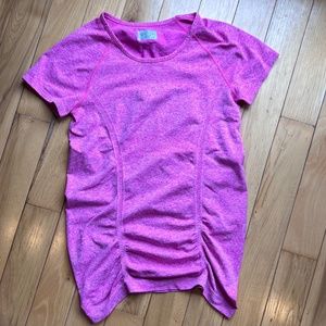 Athleta Pink Seamless Tshirt Pink Heather - Size M